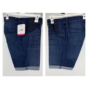 Isabel Maternity Denim Bermuda Shorts